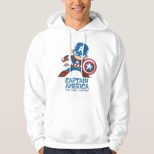 Guri Hiru Captain America Hoodie (Front)