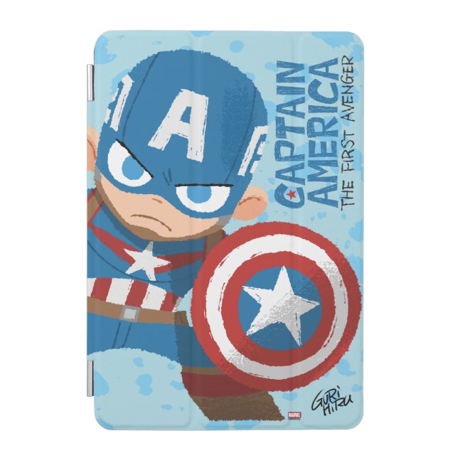 Guri Hiru Captain America iPad Mini Cover (Front)
