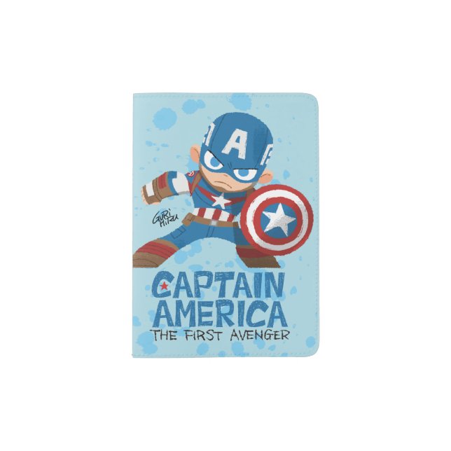 Guri Hiru Captain America Passport Holder (Front)