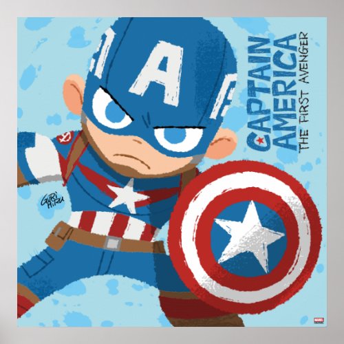 Guri Hiru Captain America Poster