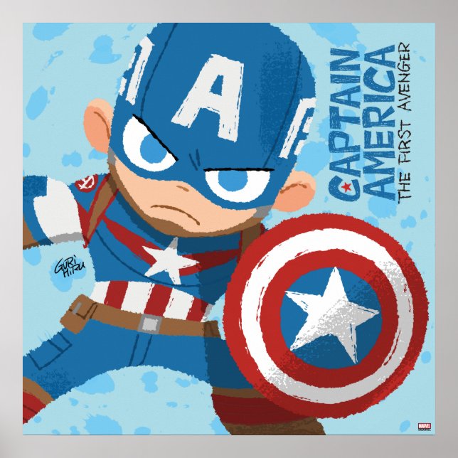 Guri Hiru Captain America Poster (Front)
