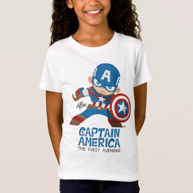 Guri Hiru Captain America T-Shirt (Front)