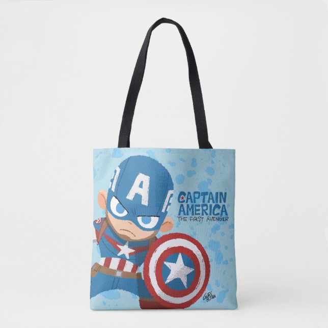 Guri Hiru Captain America Tote Bag (Front)