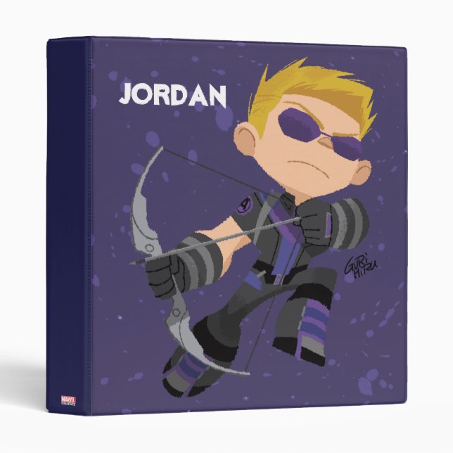 Guri Hiru Hawkeye 3 Ring Binder (Front/Spine)