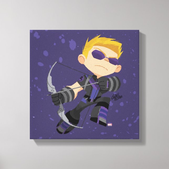 Guri Hiru Hawkeye Canvas Print (Front)
