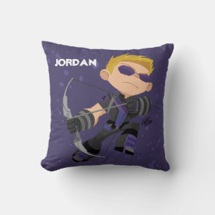 Guri Hiru Hawkeye Throw Pillow