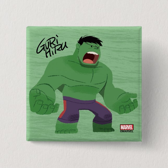 Guri Hiru Hulk Button (Front)