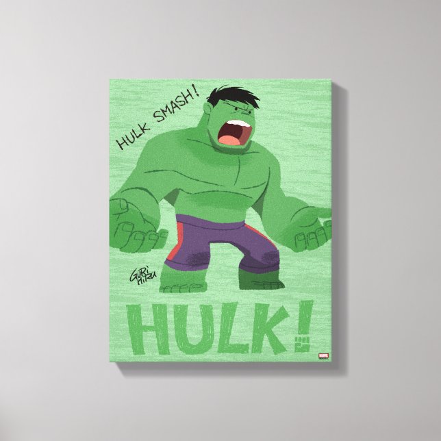 Guri Hiru Hulk Canvas Print (Front)