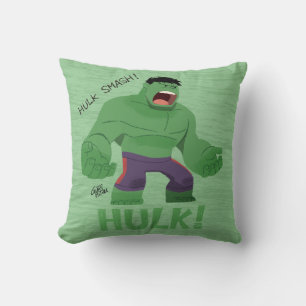 Guri Hiru Hulk Throw Pillow