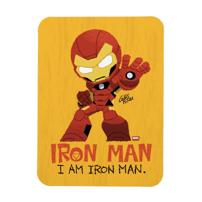 Guri Hiru Iron Man Magnet (Vertical)