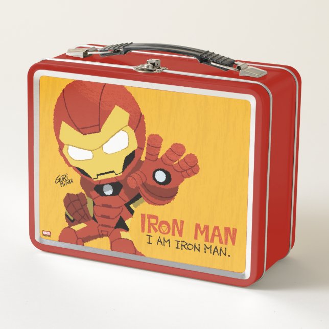 Guri Hiru Iron Man Metal Lunch Box (Front)