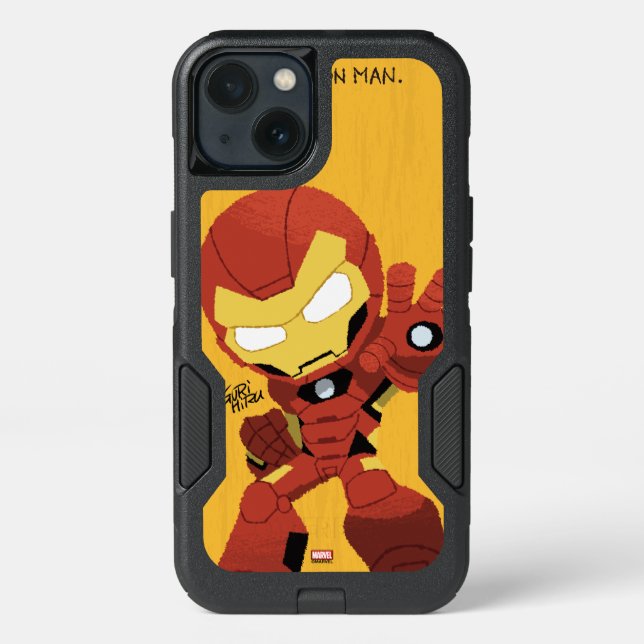 Guri Hiru Iron Man Otterbox iPhone Case (Back)