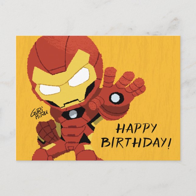 Guri Hiru Iron Man Postcard (Front)