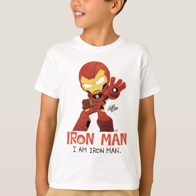 Guri Hiru Iron Man T-Shirt (Front)
