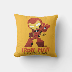Guri Hiru Iron Man Throw Pillow