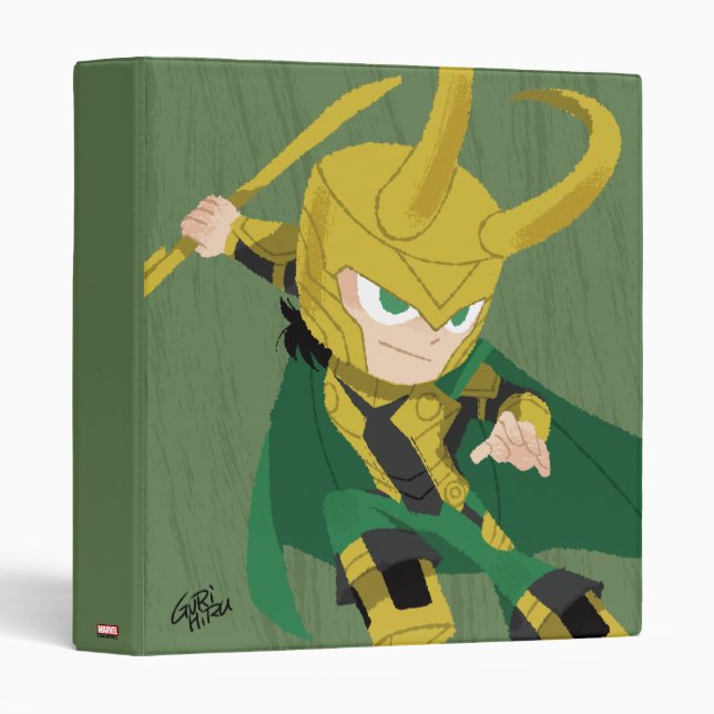 Guri Hiru Loki 3 Ring Binder (Front/Spine)