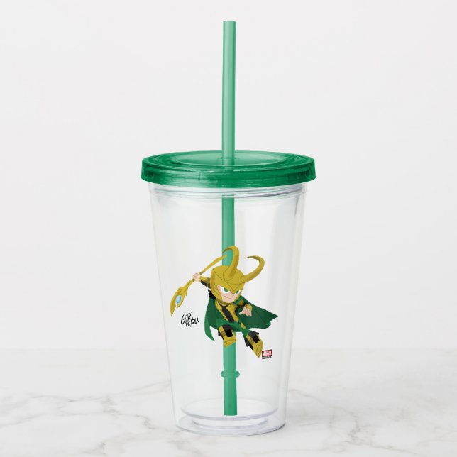 Guri Hiru Loki Acrylic Tumbler (Front)