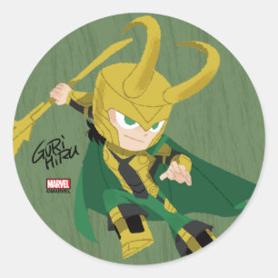 Guri Hiru Loki Classic Round Sticker