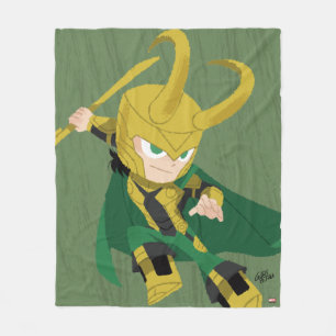 Guri Hiru Loki Fleece Blanket