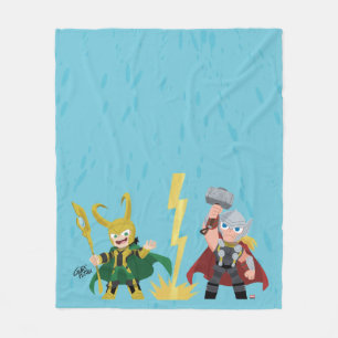 Guri Hiru Loki & Thor Fleece Blanket
