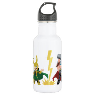 Guri Hiru Loki & Thor Stainless Steel Water Bottle