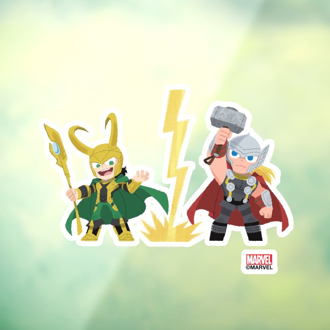 Guri Hiru Loki & Thor Window Cling (Sheet 3)