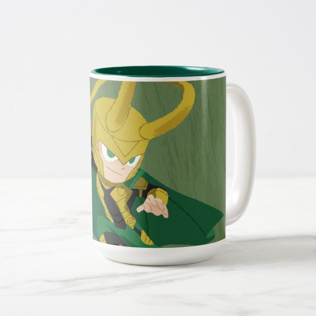 Guri Hiru Loki Two-Tone Coffee Mug (Front Right)