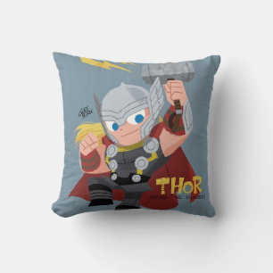 Guri Hiru Thor Throw Pillow