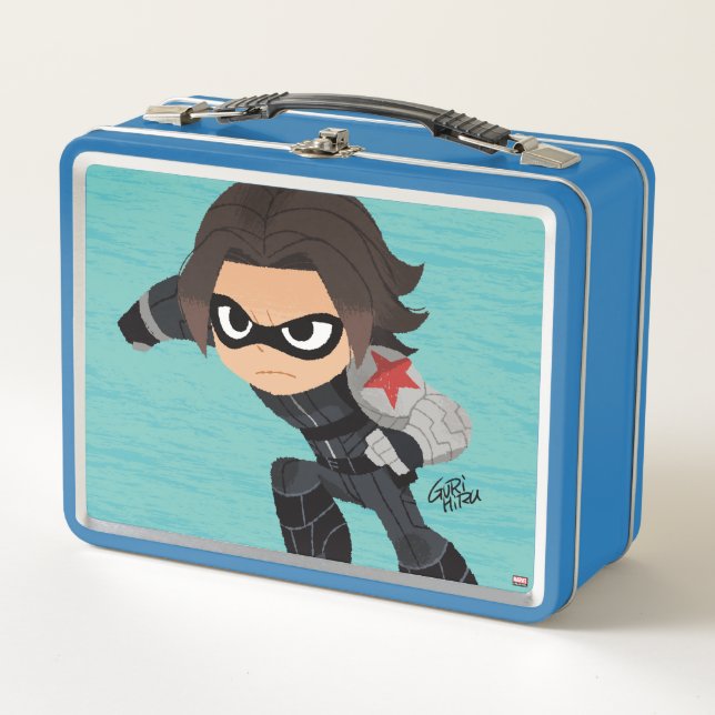 Guri Hiru Winter Soldier Metal Lunch Box (Front)