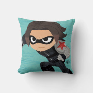 Guri Hiru Winter Soldier Throw Pillow