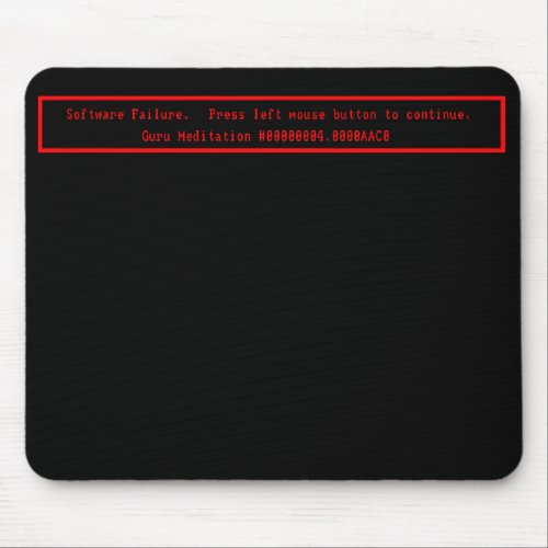 Guru Meditation Mouse Mat