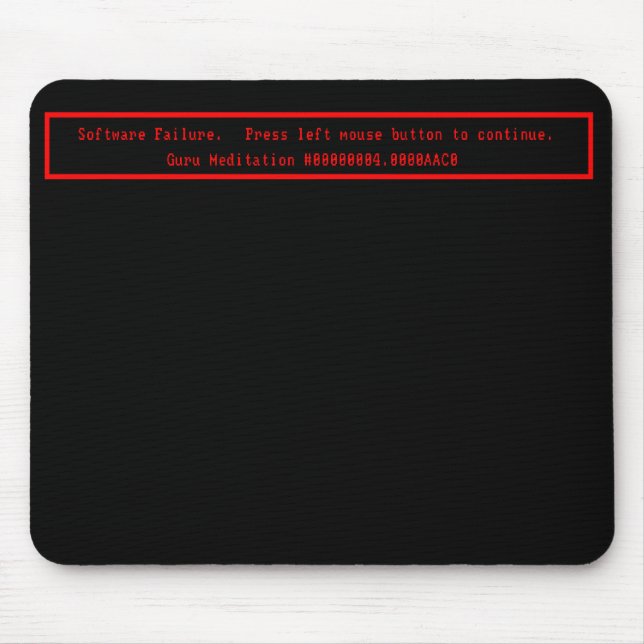 Guru Meditation Mouse Mat (Front)