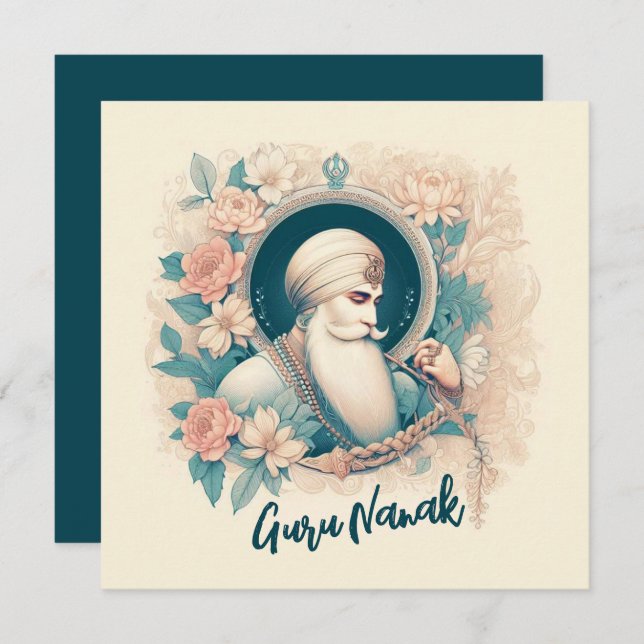 Guru Nanak Blessings Card (Front/Back)