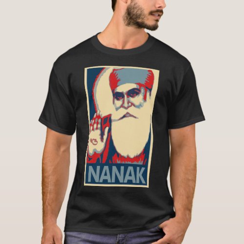 Guru Nanak Poster Political Parody T_Shirt