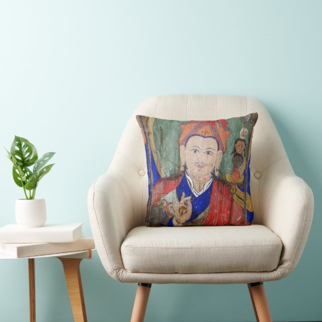 Guru Rinpoche, Dharma, Himalayas (Padmasambhava) Throw Pillow (Chair)