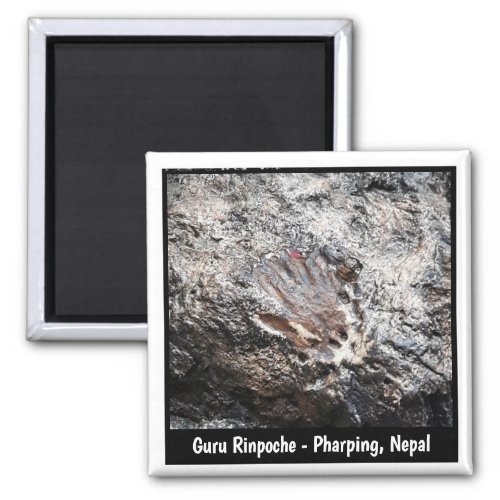 Guru Rinpoche Hand Imprint Pharping Cave _ Nepal Magnet