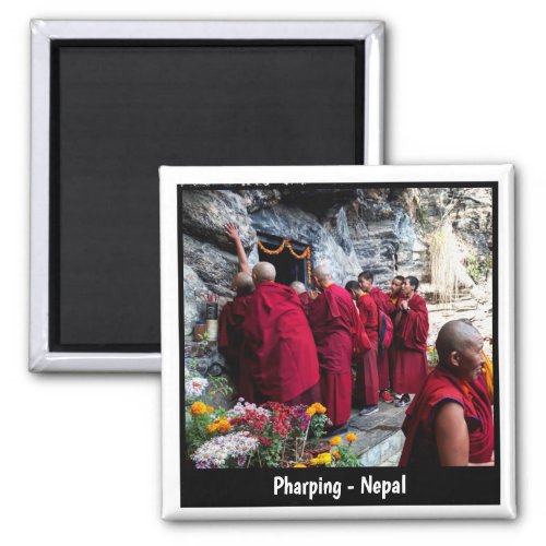 Guru Rinpoche Pharping Cave Monks _ Nepal Magnet