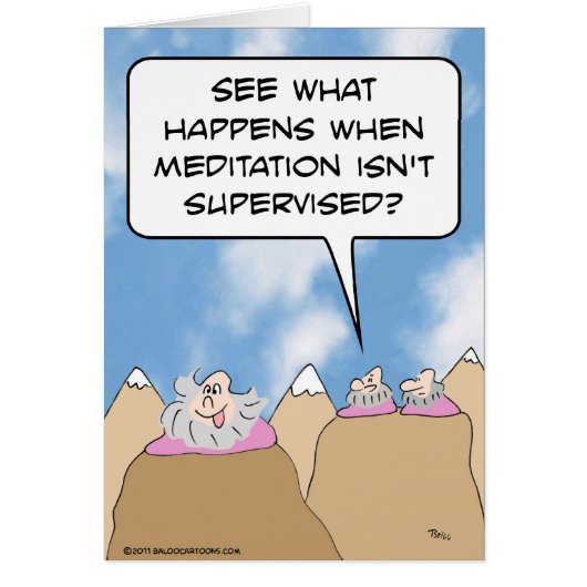gurus meditation isn't supervised cards (Front)