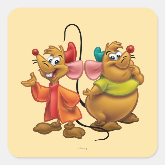 Gus and Jaq Square Sticker (Front)