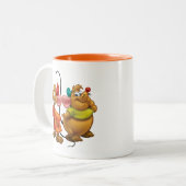 Gus and Jaq Two-Tone Coffee Mug (Front Left)