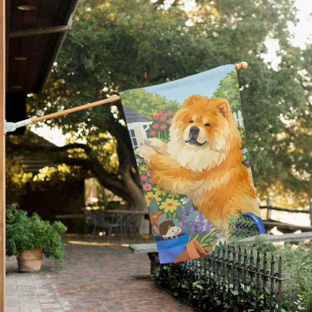 GUS the Chow House Flag (In SItu)