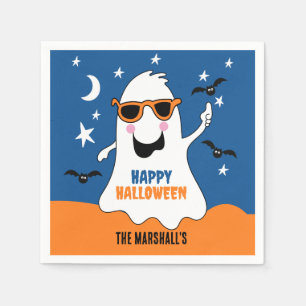 Gus the Ghost Halloween Cute Kids Napkins