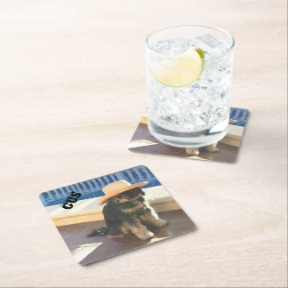 Gus The Tibetan Square Paper Coaster