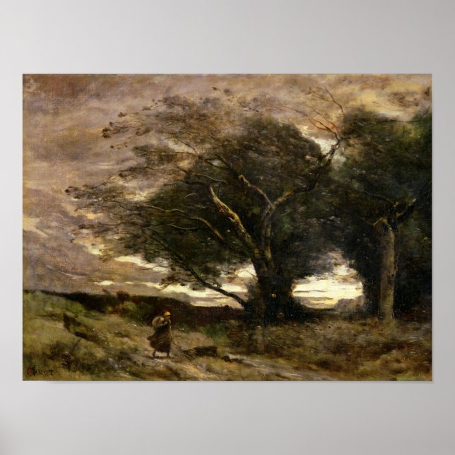 Gust of Wind, 1866 Poster (Front)