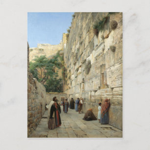 Gustav Bauernfeind : The Western Wall in Jerusalem Postcard