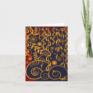 Gustav Garden Abstract Art Note Card