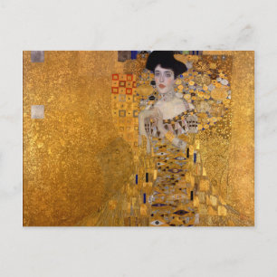 Gustav Klimt,Adele,Art nouveau,deco,gold,paintings Postcard