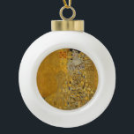 Gustav Klimt - Adele Bloch-Bauer I Ceramic Ball Christmas Ornament<br><div class="desc">Adele Bloch-Bauer I by Gustav Klimt. Beautiful painting of a beautiful woman with a lovely smile. Painted in golden colors with artistic values of art noveau. Available on many different gift ideas and wonderful products for art lovers. Check out our store for related products with this artwork and also discover...</div>