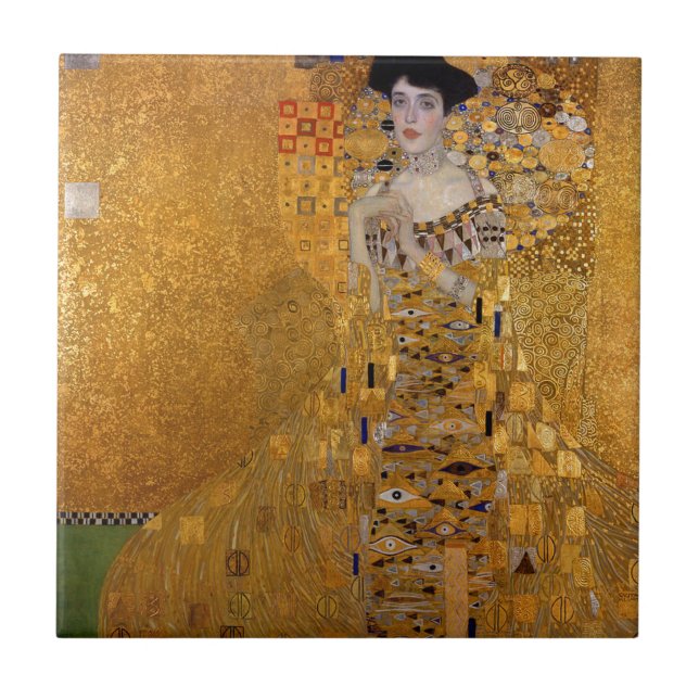 Gustav Klimt - Adele Bloch-Bauer I Painting Ceramic Tile (Front)