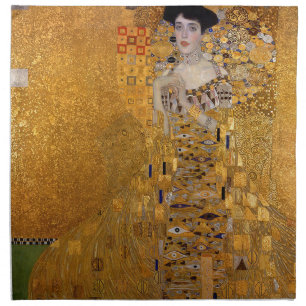 Gustav Klimt - Adele Bloch-Bauer I Painting Napkin